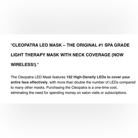 Cleopatra LED Light Mask - Picture 8 of 13